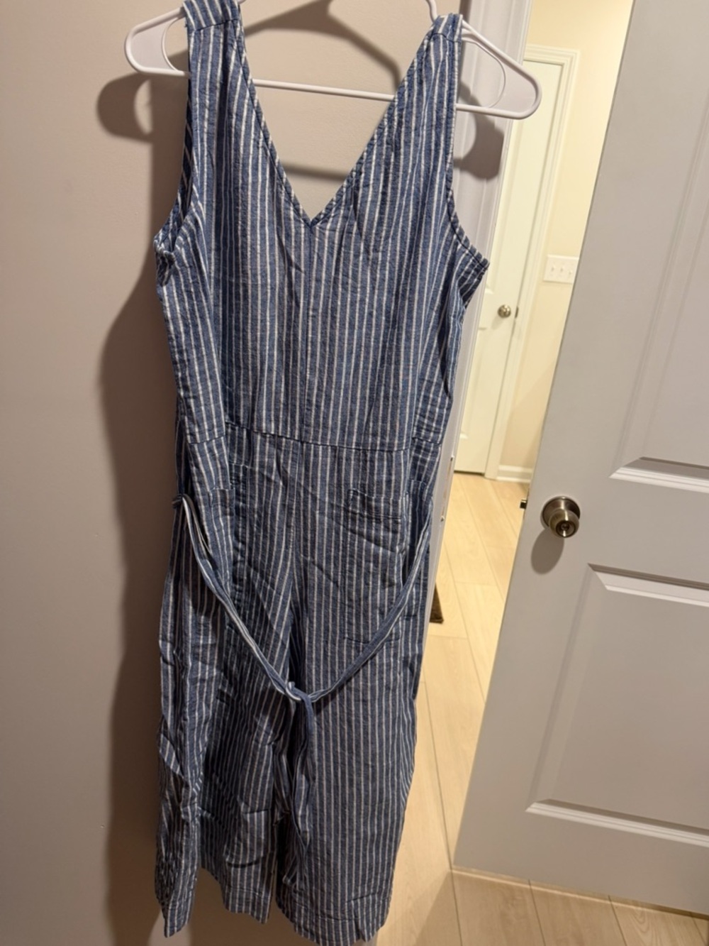 beachlunchlounge Blue and White Striped Top
